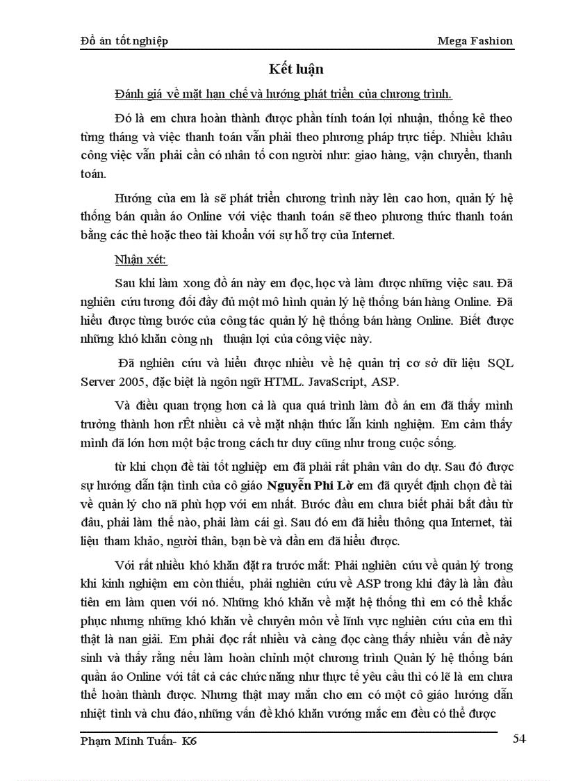 image for page Quản lý hệ thống bán quần áo online. Được đặt tên là Mega fashion.