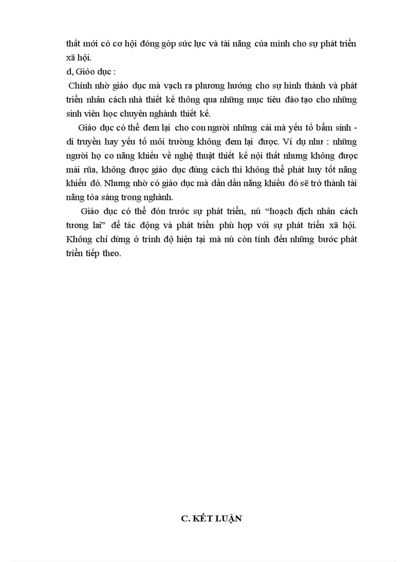 image for page Các yếu tố chi phối sự hình thành và phát triển nhân cách nhà thiết kế nội thất