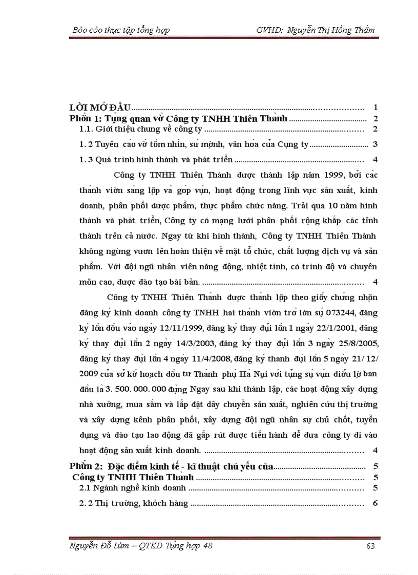 image for page Tổng quan về Công ty TNHH Thiên Thành