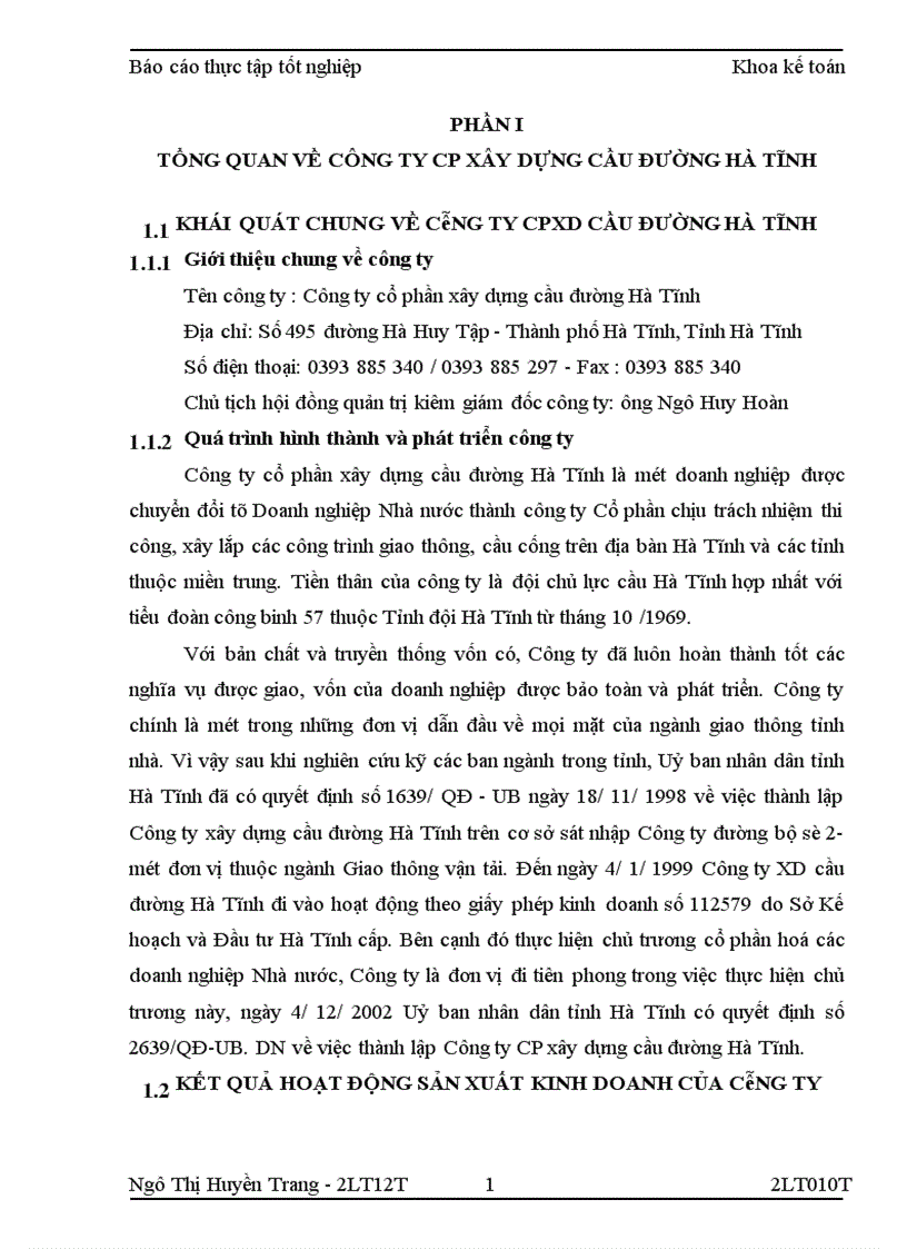 image for page Công ty Cổ phần xây dựng cầu đường Hà Tĩnh