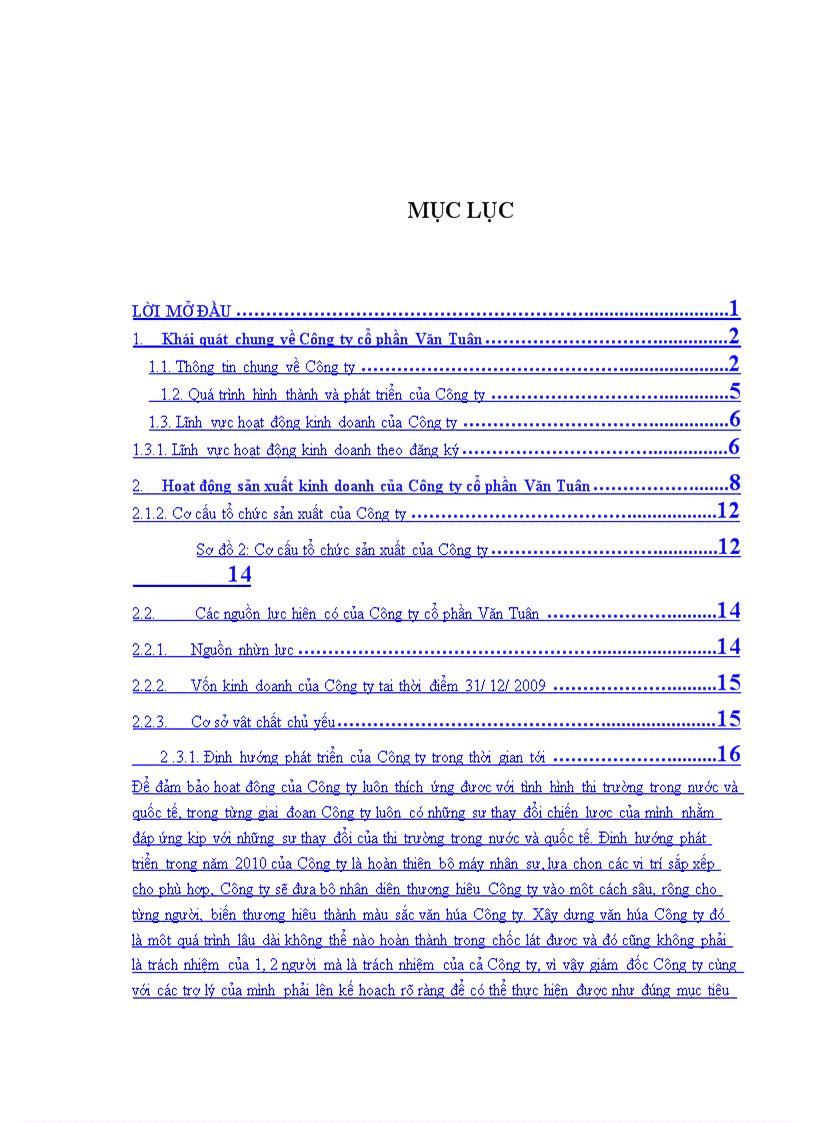 image for page Kết quả và đánh giá hoạt động kinh doanh của Công ty cổ phần Văn Tuân