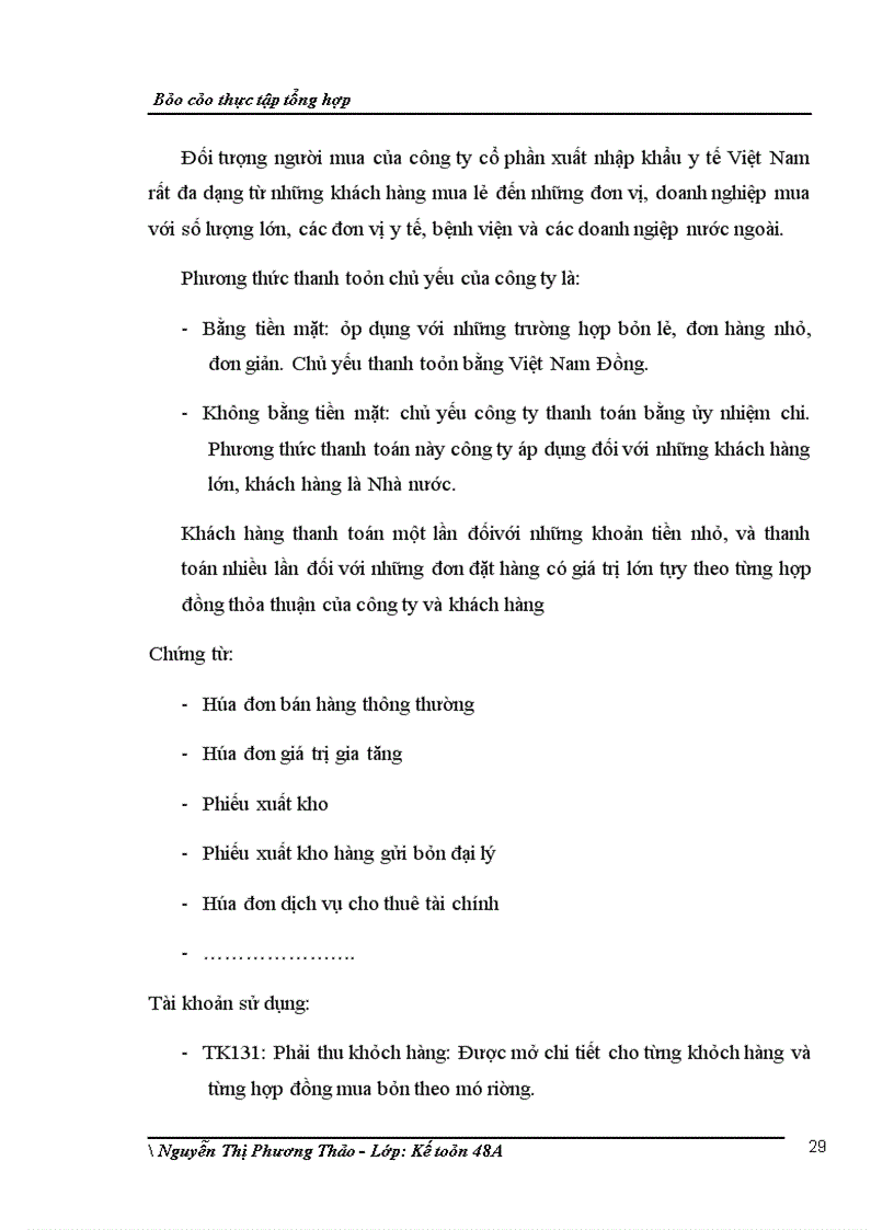 image for page Báo cáo thực tập tổng hợp tại công ty cổ phần xuất nhập khẩu y tế Việt Nam