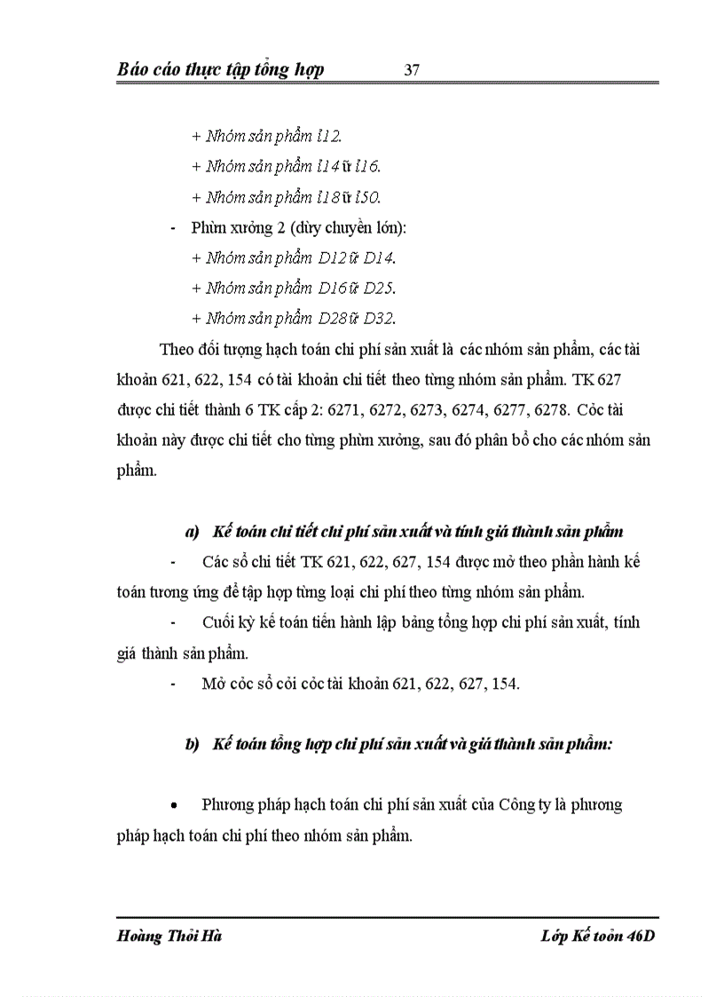 image for page Báo cáo thực tập tổng hợp tại Công ty TNHH Thép Việt – Nga VINAFCO