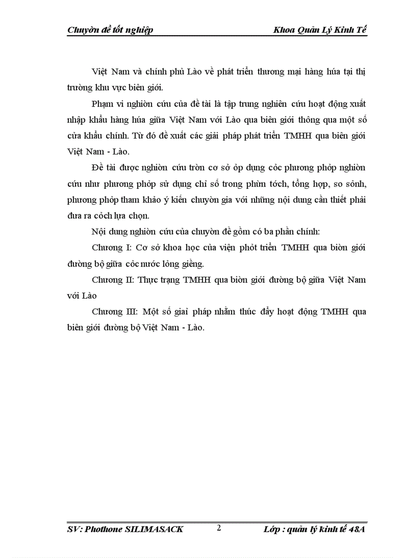 image for page Một số giaỉ pháp nhằm thúc đẩy hoạt động TMHH qua biên giới đường bộ Việt Nam - Lào.