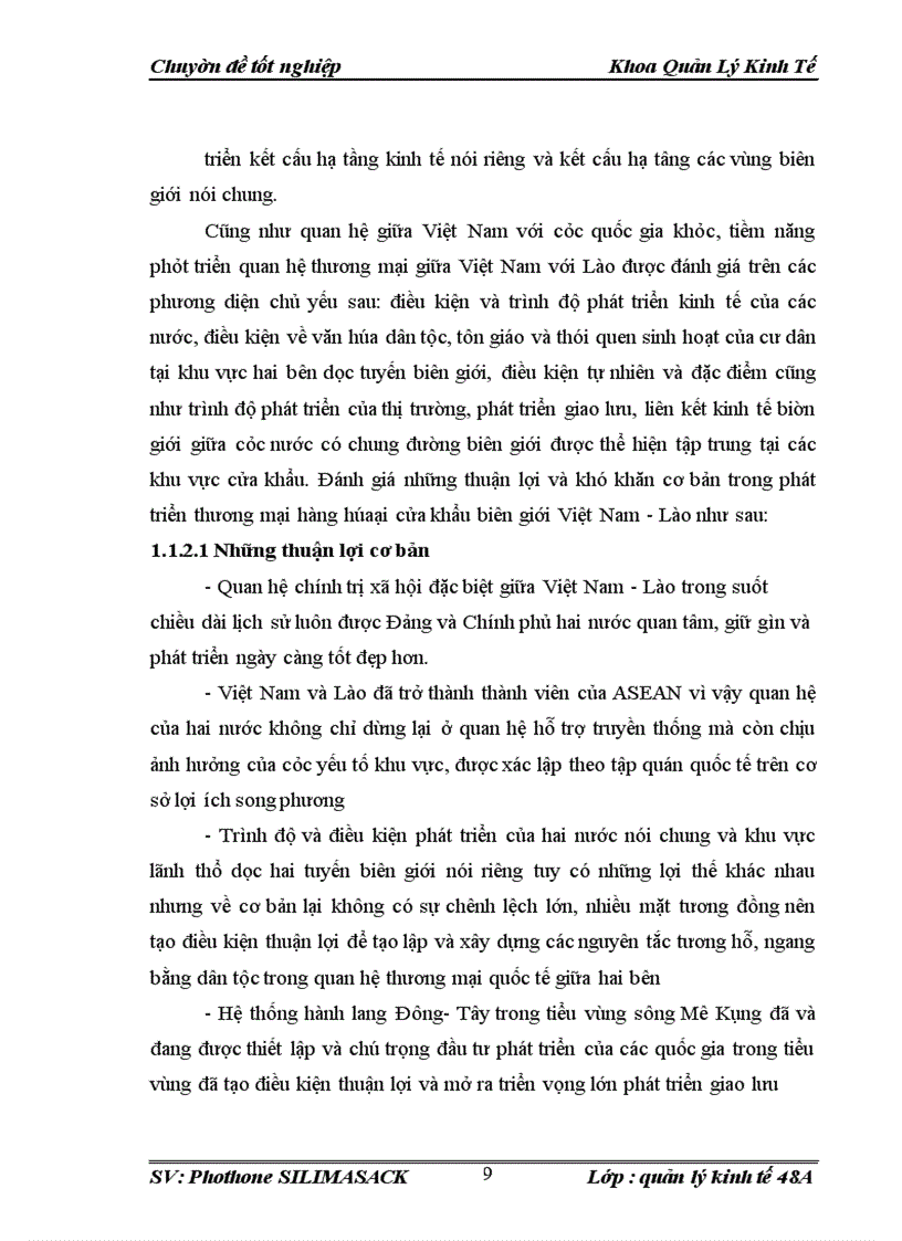 image for page Một số giaỉ pháp nhằm thúc đẩy hoạt động TMHH qua biên giới đường bộ Việt Nam - Lào.