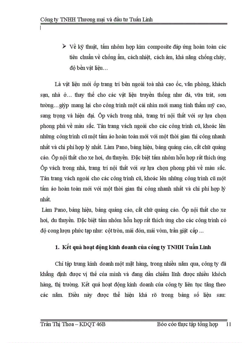 image for page Báo cáo thực tập tổng hợp tại công ty TNHH Thương mại và đầu tư Tuấn Linh
