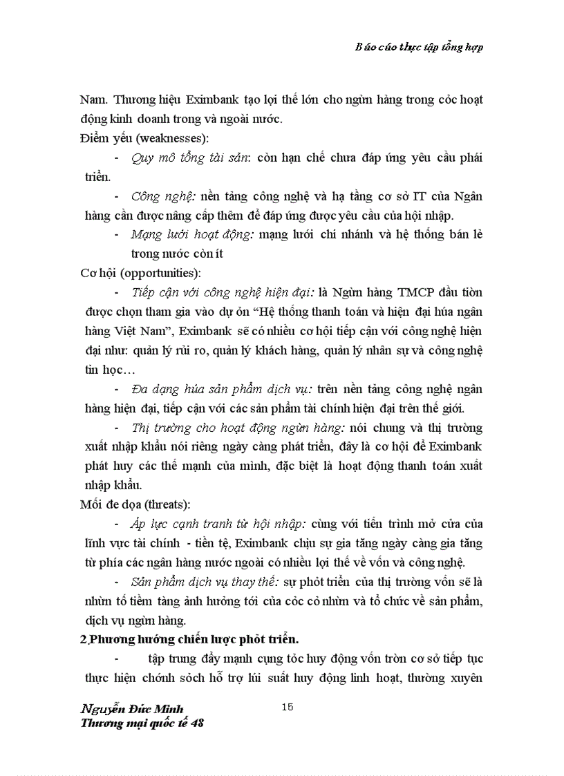 image for page Báo cáo thực tập tổng hợp tại Ngân hàng Eximbank