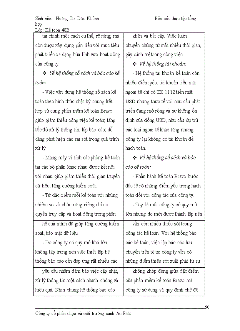 image for page Báo cáo thực tập tổng hợp Công ty cổ phần Nhựa và Môi trường xanh An Phát