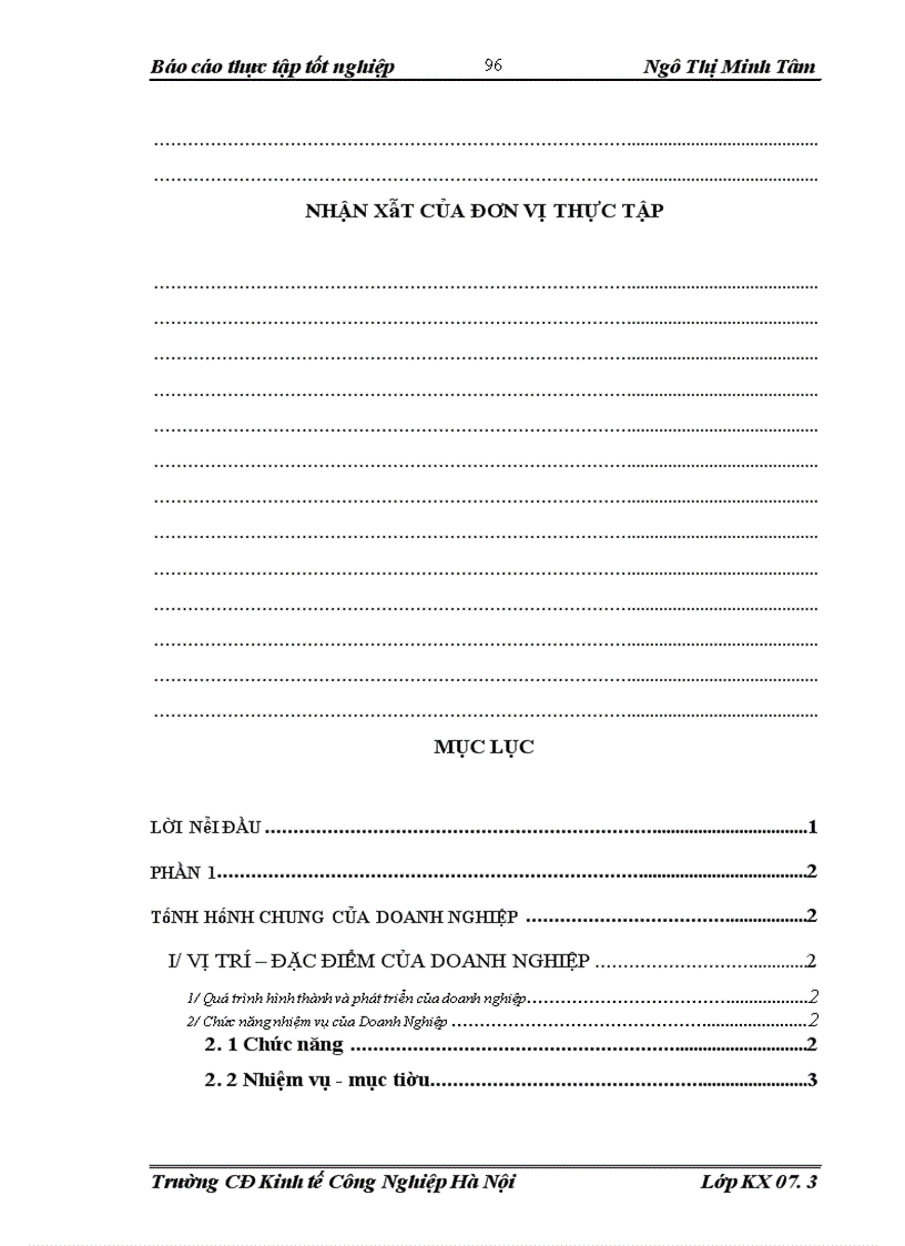 image for page Báo cáo thực tập tổng hợp tại công ty TNHH XNK VÀ TM TÂN THÁI BÌNH