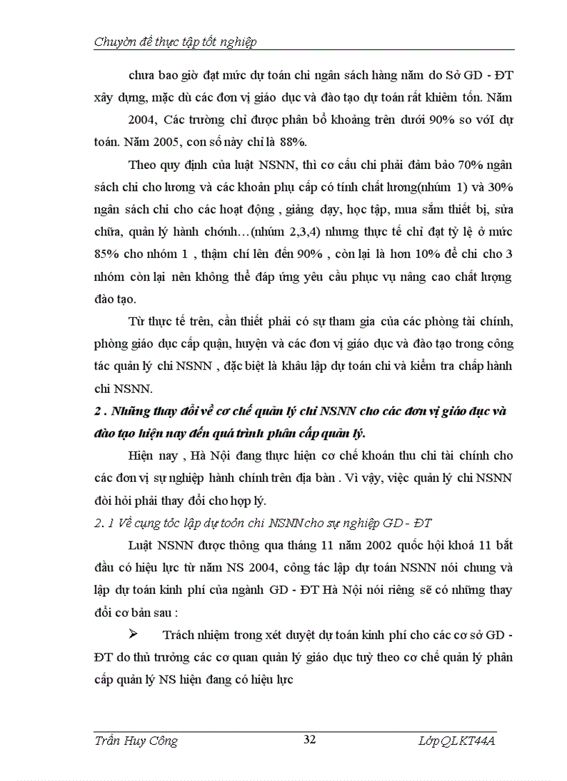 image for page Phân cấp quản lý trong chi NSNN cho các đơn vị giáo dục và đào tạo trên địa bàn thành phố Hà Nội, Thực trạng và giải pháp