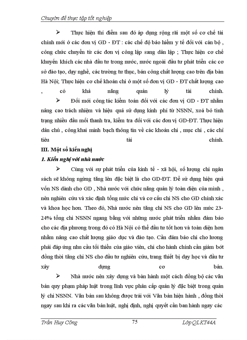 image for page Phân cấp quản lý trong chi NSNN cho các đơn vị giáo dục và đào tạo trên địa bàn thành phố Hà Nội, Thực trạng và giải pháp