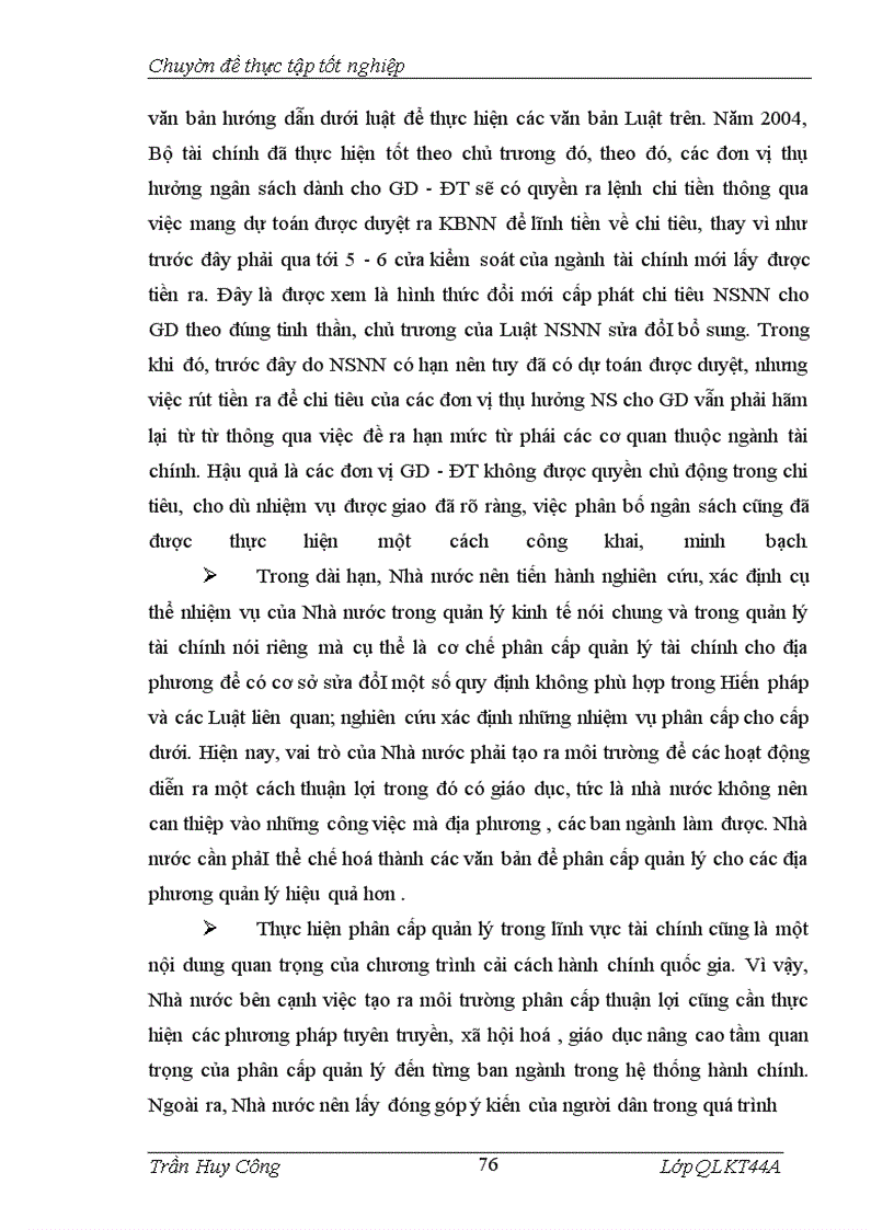 image for page Phân cấp quản lý trong chi NSNN cho các đơn vị giáo dục và đào tạo trên địa bàn thành phố Hà Nội, Thực trạng và giải pháp