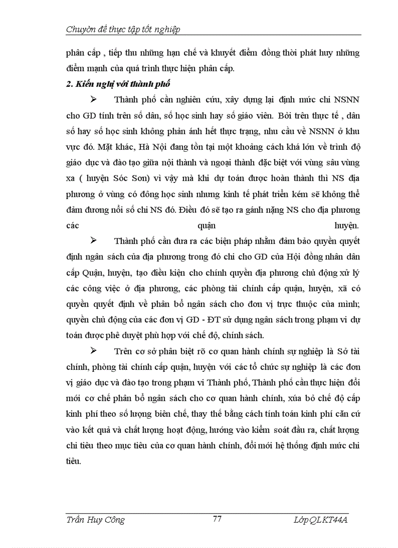 image for page Phân cấp quản lý trong chi NSNN cho các đơn vị giáo dục và đào tạo trên địa bàn thành phố Hà Nội, Thực trạng và giải pháp