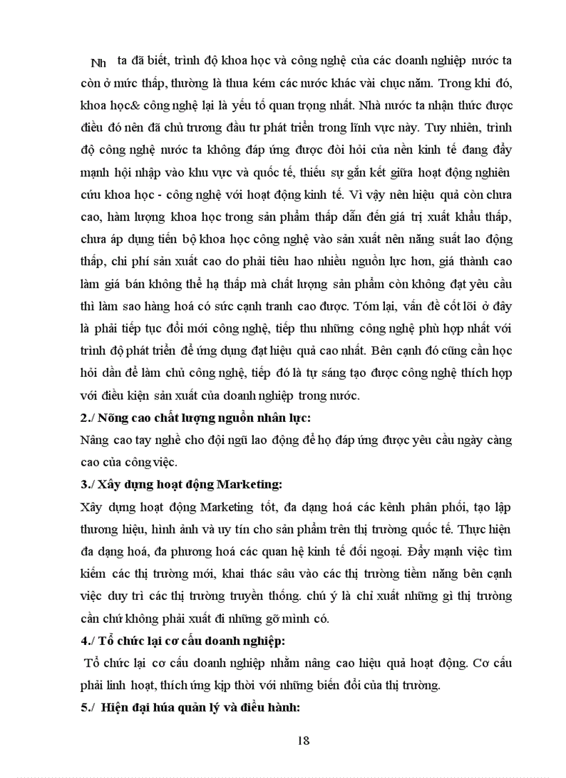 image for page Trình bày thực chất và các giải pháp cơ bản để các doanh nghiệp nước ta tham gia vào cạnh tranh quốc tế hiện nay