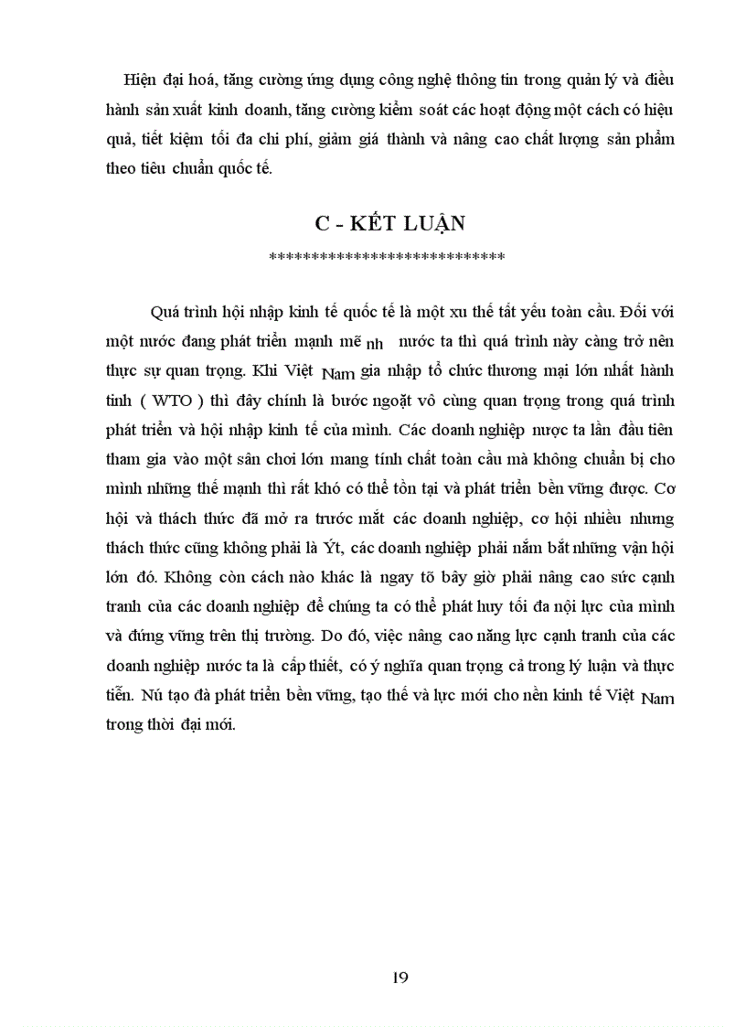 image for page Trình bày thực chất và các giải pháp cơ bản để các doanh nghiệp nước ta tham gia vào cạnh tranh quốc tế hiện nay