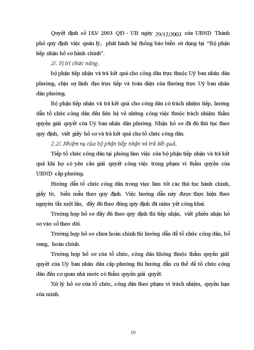 image for page Tổ chức và hoạt động trong việc giải quyết thủ tục hành chính của phường Khương Đình thời gian qua