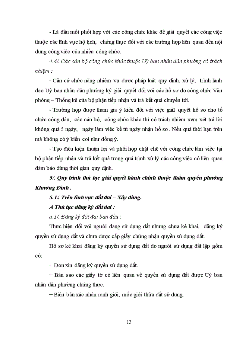 image for page Tổ chức và hoạt động trong việc giải quyết thủ tục hành chính của phường Khương Đình thời gian qua