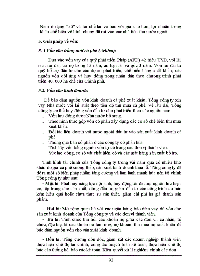image for page Những giải pháp cơ bản nâng cao chất lượng sản phẩm cà phê và đẩy mạnh xuất khẩu của Tổng công ty cà phê Việt Nam