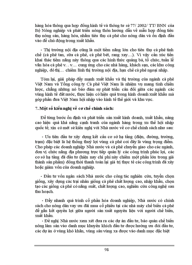 image for page Những giải pháp cơ bản nâng cao chất lượng sản phẩm cà phê và đẩy mạnh xuất khẩu của Tổng công ty cà phê Việt Nam