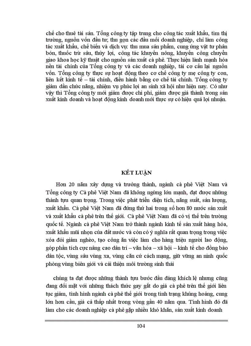 image for page Những giải pháp cơ bản nâng cao chất lượng sản phẩm cà phê và đẩy mạnh xuất khẩu của Tổng công ty cà phê Việt Nam