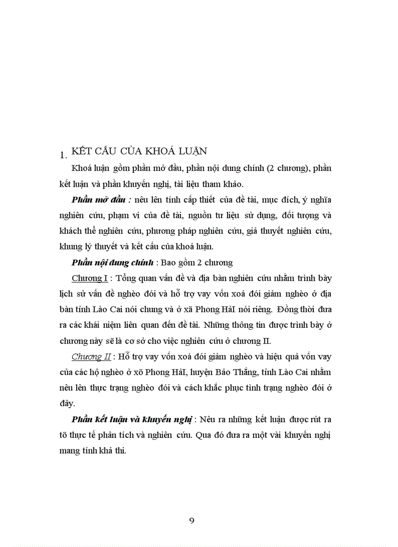 image for page Vay vốn và hiệu quả vốn vay của các hộ nghèo ở xã Phong Hải- huyện Bảo Thắng- tỉnh Lào Cai