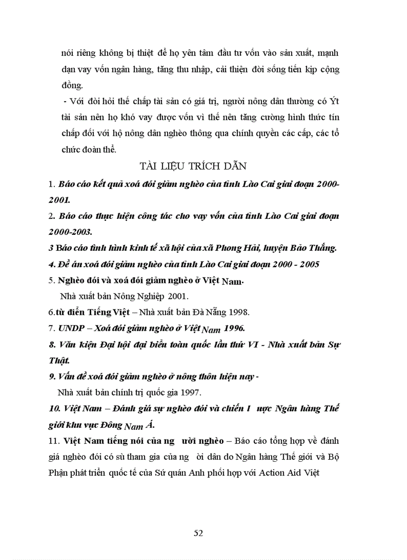 image for page Vay vốn và hiệu quả vốn vay của các hộ nghèo ở xã Phong Hải- huyện Bảo Thắng- tỉnh Lào Cai