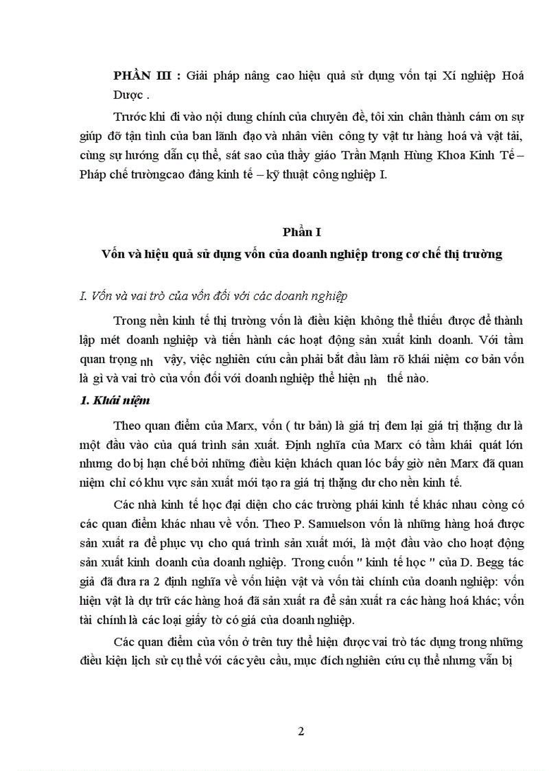 image for page Giải pháp nâng cao hiệu quả sử dụng vốn tại Xí nghiệp Hoá Dược