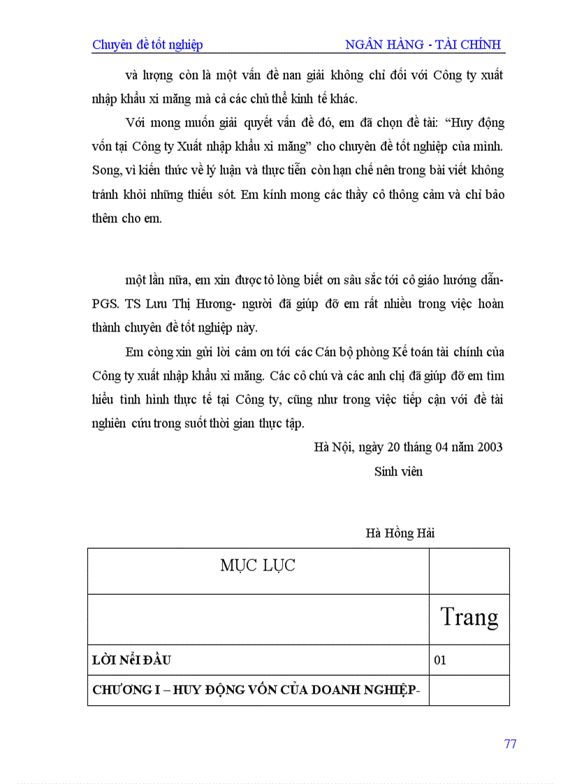 image for page Huy động vốn tại Công ty xuất nhập khẩu xi măng, trực thuộc Tổng công ty xi măng Việt Nam