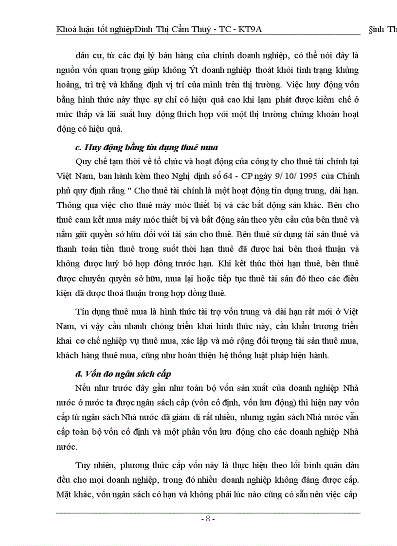 image for page Huy động vốn cho sản xuất - kinh doanh ở xí nghiệp xây lắp điện - công ty điện lực I