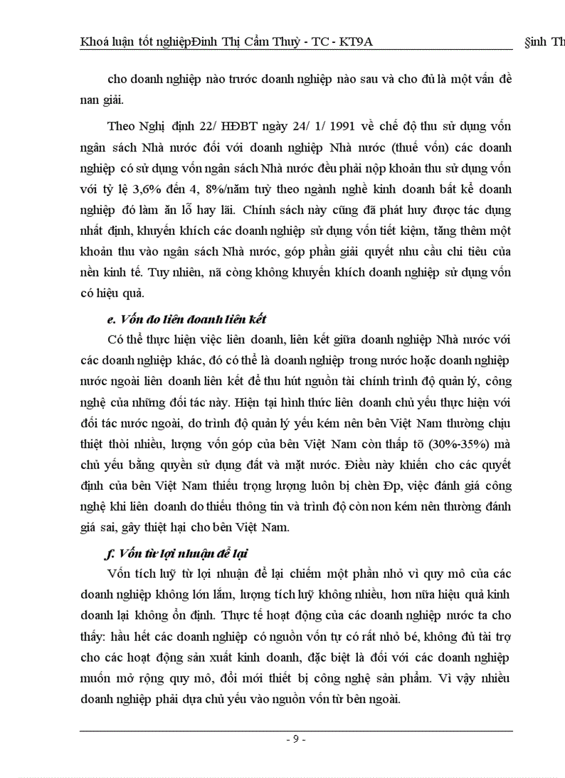 image for page Huy động vốn cho sản xuất - kinh doanh ở xí nghiệp xây lắp điện - công ty điện lực I