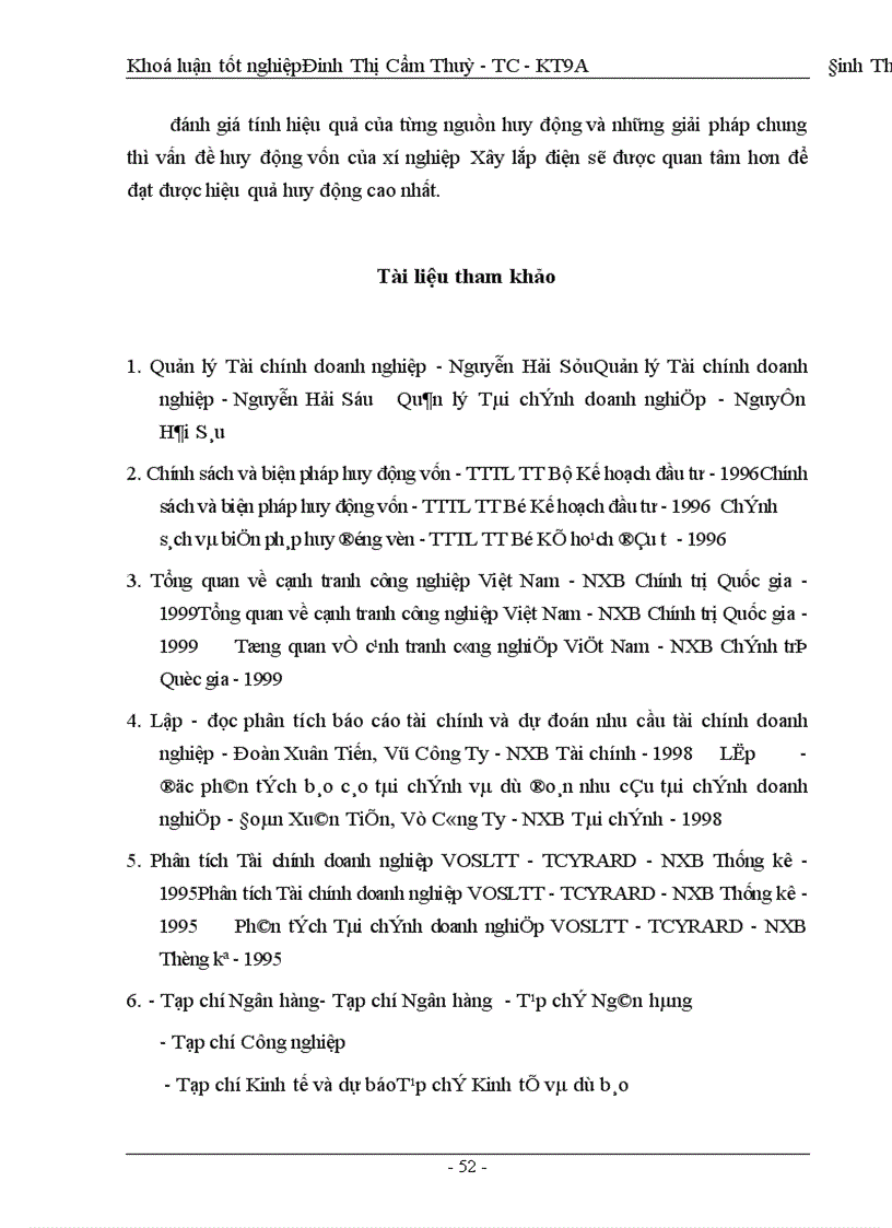 image for page Huy động vốn cho sản xuất - kinh doanh ở xí nghiệp xây lắp điện - công ty điện lực I