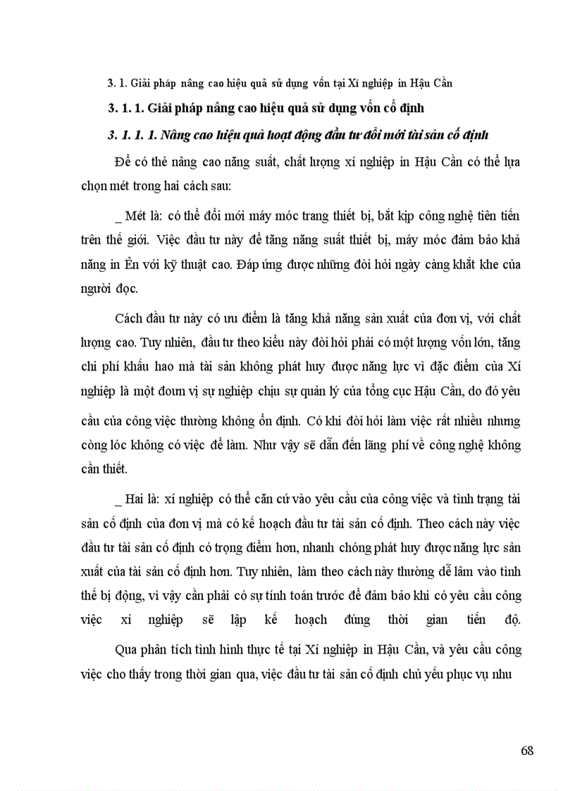 image for page Một số giải pháp nâng cao hiệu quả sử dụng vốn tại Xí nghiệp in Hậu Cần