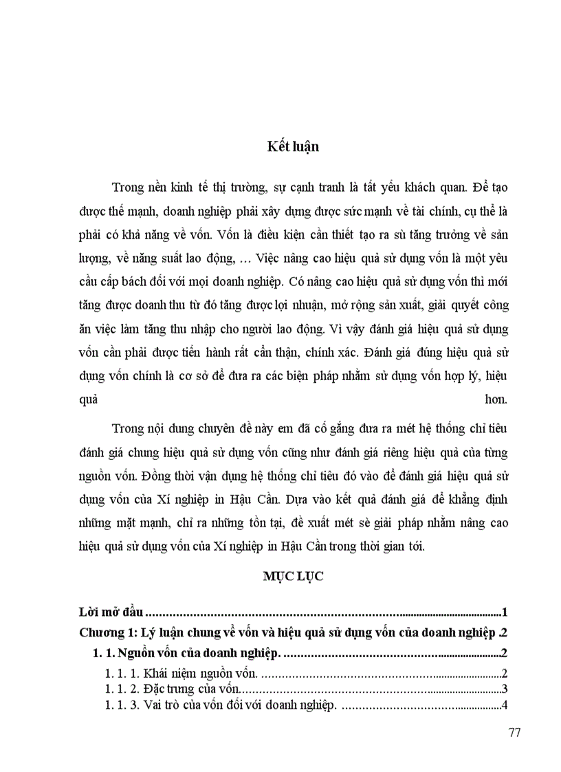 image for page Một số giải pháp nâng cao hiệu quả sử dụng vốn tại Xí nghiệp in Hậu Cần