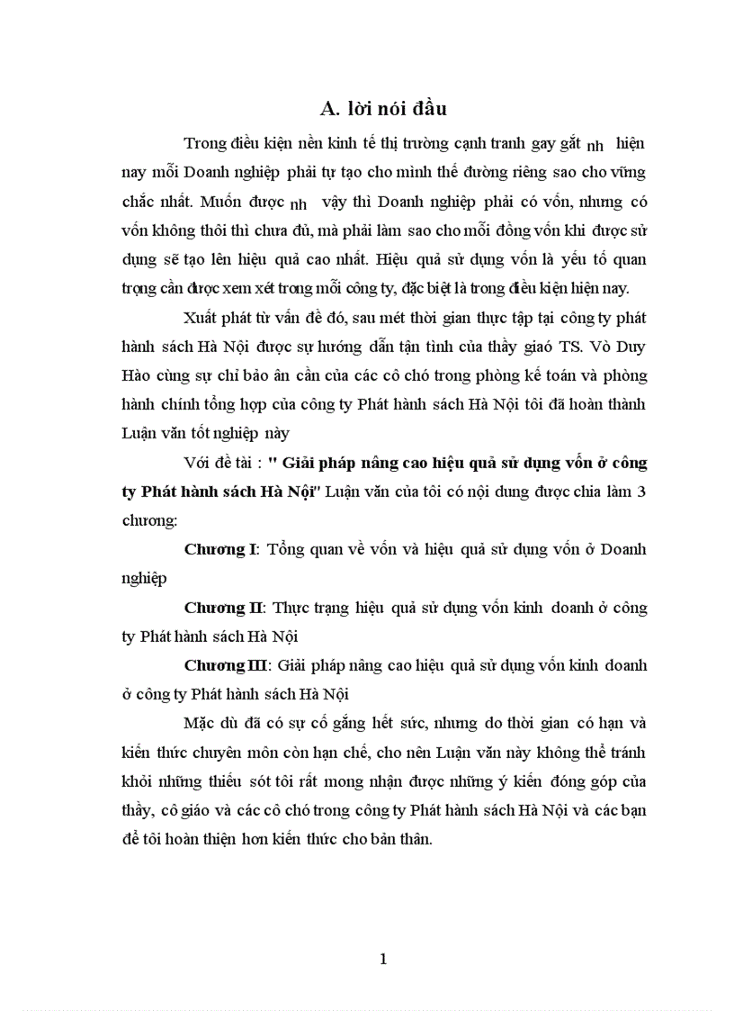 image for page Giải pháp nâng cao hiệu quả sử dụng vốn ở công ty Phát hành sách Hà Nội