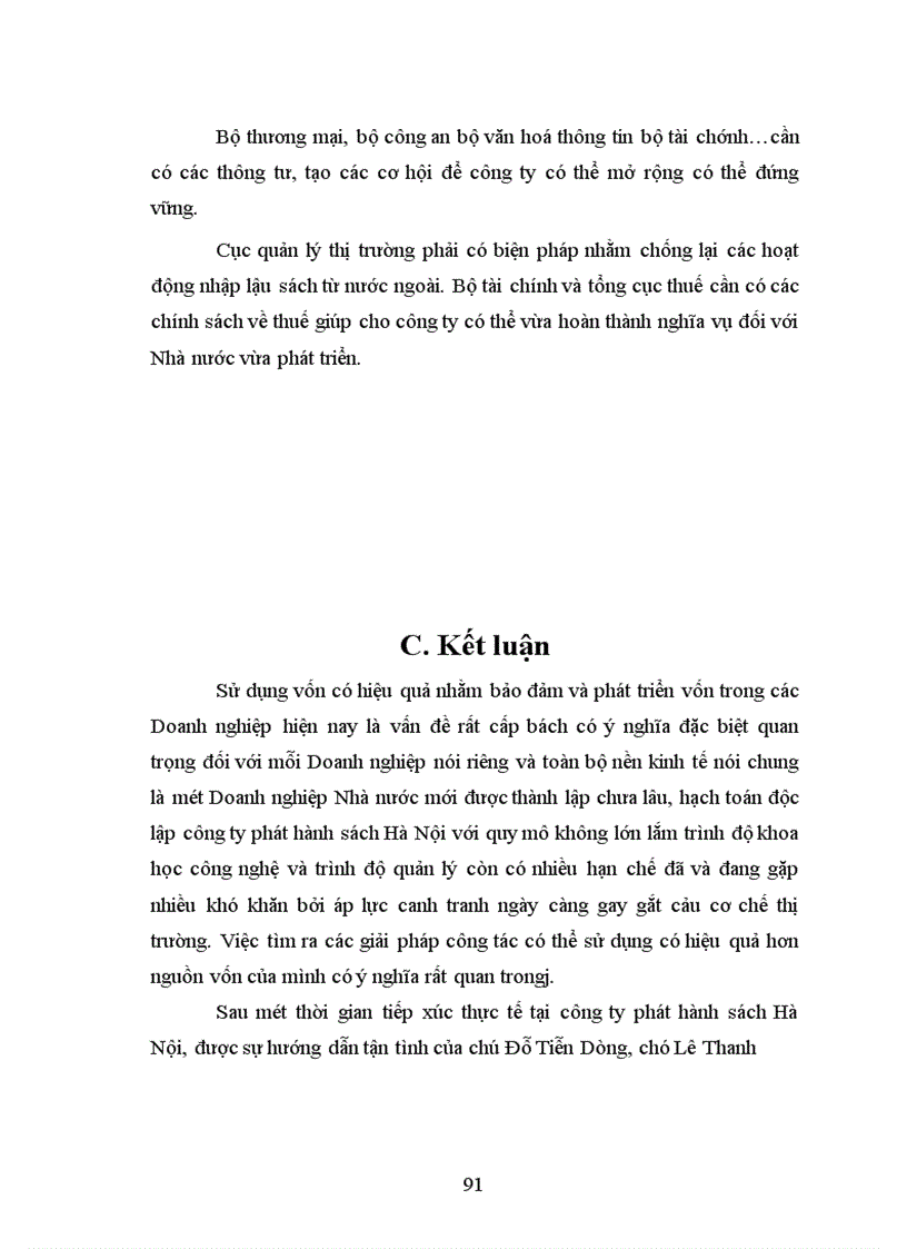 image for page Giải pháp nâng cao hiệu quả sử dụng vốn ở công ty Phát hành sách Hà Nội