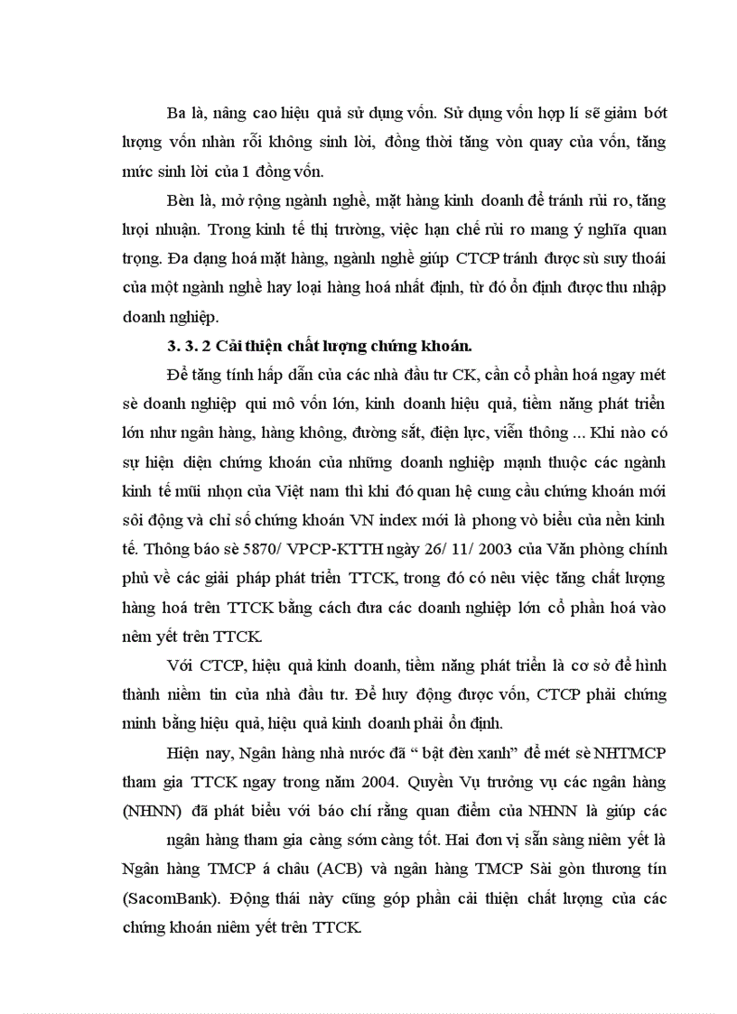 image for page Giải pháp tăng cường huy động vốn của công ty cổ phần trên thị trường chứng khoán Việt Nam