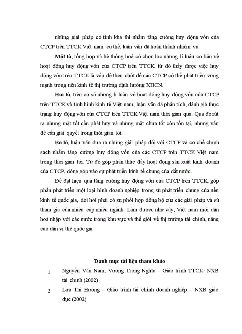image for page Giải pháp tăng cường huy động vốn của công ty cổ phần trên thị trường chứng khoán Việt Nam