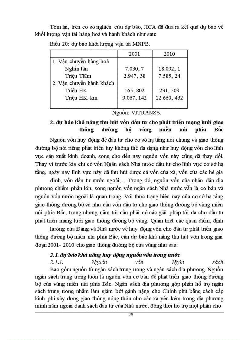 image for page Phương hướng và giải pháp nhằm tăng cường huy động vốn cho đầu tư phát triển mạng lưới giao thông đường bộ vùng miền núi phía Bắc giai đoạn 2001- 2010
