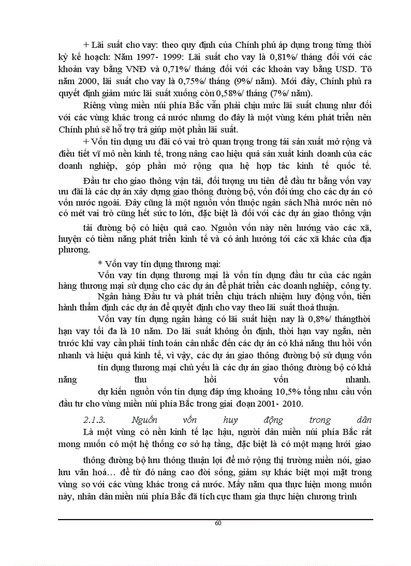 image for page Phương hướng và giải pháp nhằm tăng cường huy động vốn cho đầu tư phát triển mạng lưới giao thông đường bộ vùng miền núi phía Bắc giai đoạn 2001- 2010