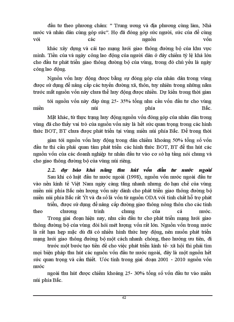 image for page Phương hướng và giải pháp nhằm tăng cường huy động vốn cho đầu tư phát triển mạng lưới giao thông đường bộ vùng miền núi phía Bắc giai đoạn 2001- 2010