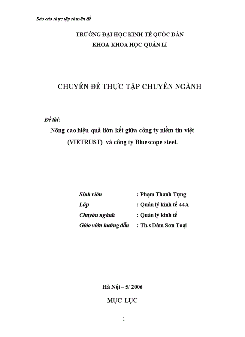 image for page Nâng cao hiệu quả liên kết giữa Công ty Niềm Tin Việt và Công ty Bluescope Steel