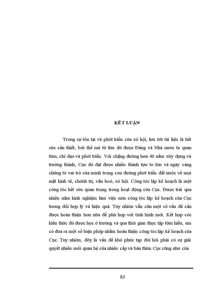 image for page Hoàn thiện công tác lập kế hoạch tại Cục Văn thư và Lưu trữ nhà nước.