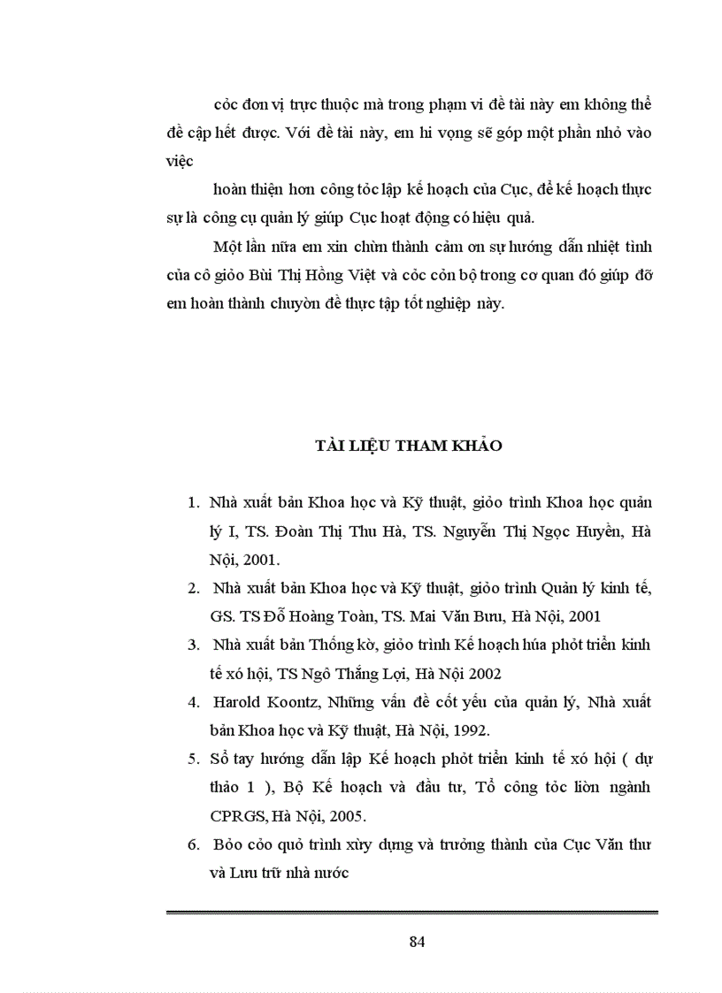 image for page Hoàn thiện công tác lập kế hoạch tại Cục Văn thư và Lưu trữ nhà nước.