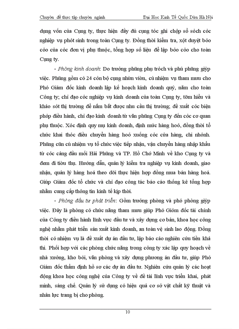 image for page Báo cáo thực tập tổng hợp về Công ty Cổ phần Kim khí Hà Nội