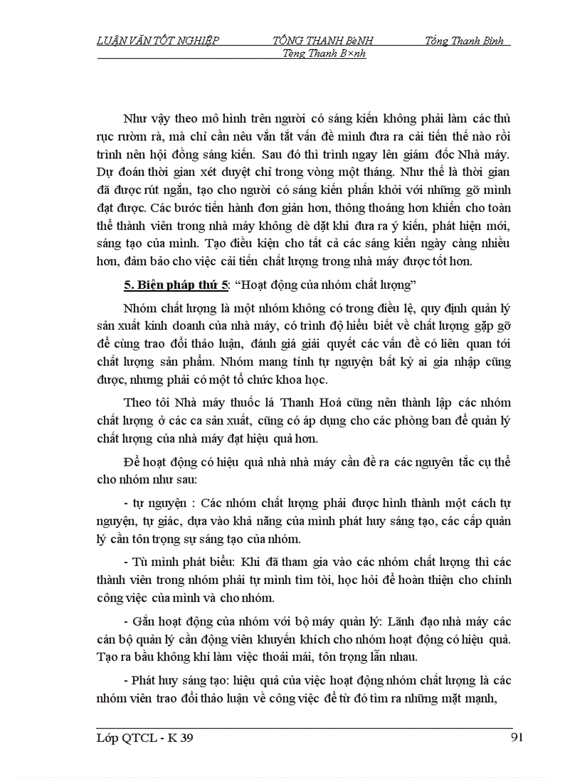 image for page Một số biện pháp nhằm đổi mới và hoàn thiện công tác QLCL ở Nhà máy Thuốc lá Thanh Hoá