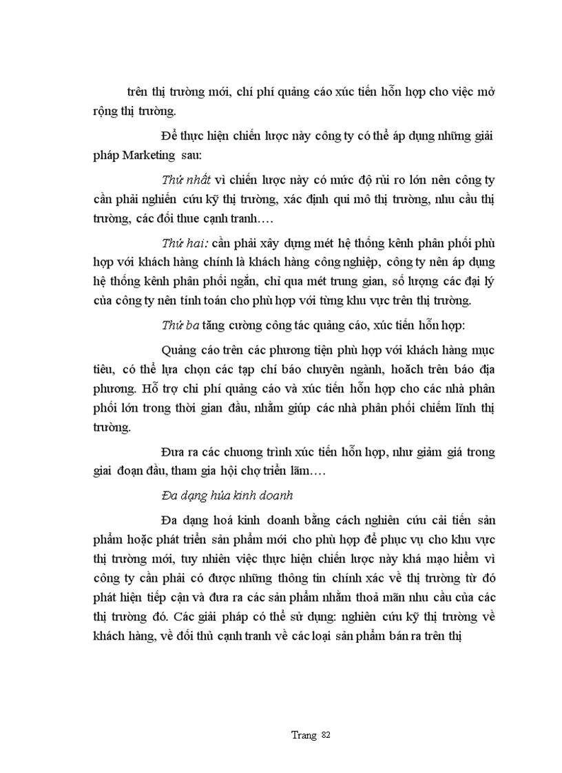 image for page Một số giải pháp Marketing nhămg duy trì và mở rộng thị trường sản phẩm động cơ điện của công ty chế tạo máy điện Việt Nam- Hungari