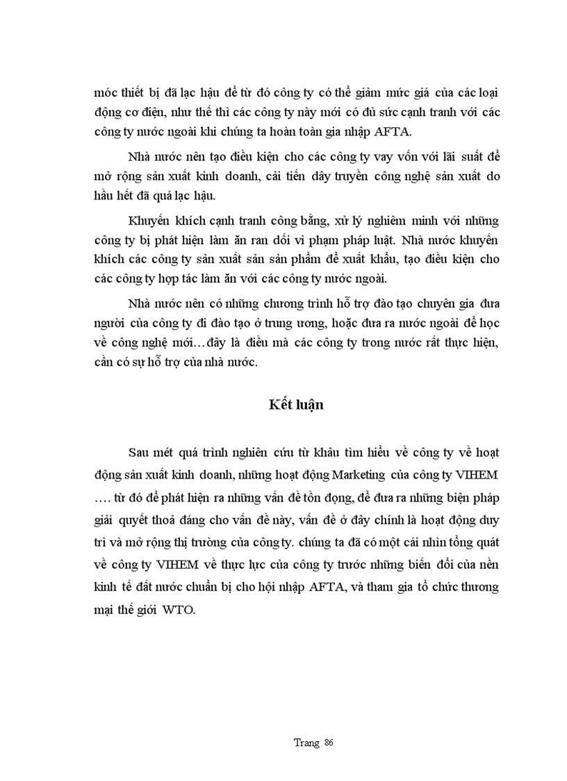 image for page Một số giải pháp Marketing nhămg duy trì và mở rộng thị trường sản phẩm động cơ điện của công ty chế tạo máy điện Việt Nam- Hungari