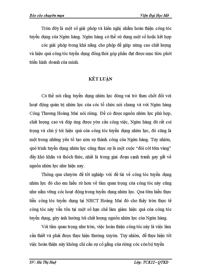 image for page Công tác quản trị nhân lực tại Ngân hàng Công Thương chi nhánh Hoàng Mai