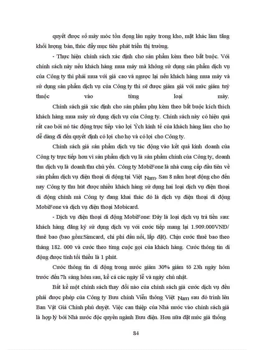 image for page Hoàn thiện hoạt động chào hàng và xúc tiến bán hàng tại trung tâm Thông tin di động khu vựcI