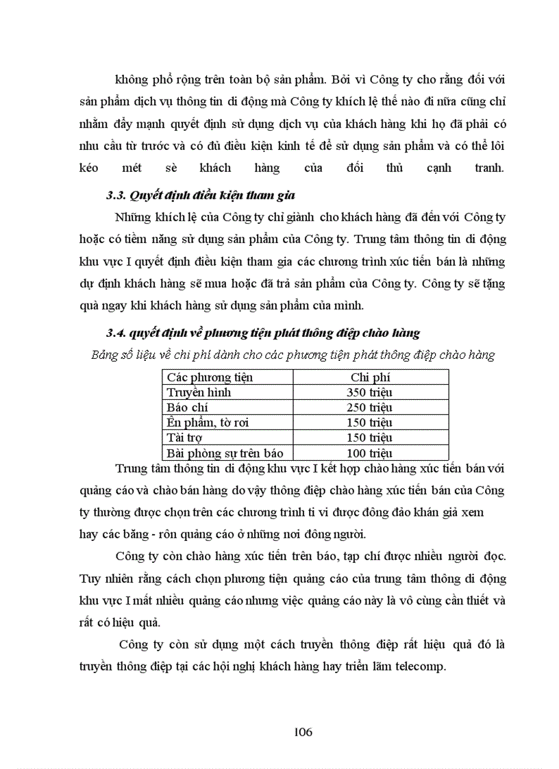 image for page Hoàn thiện hoạt động chào hàng và xúc tiến bán hàng tại trung tâm Thông tin di động khu vựcI
